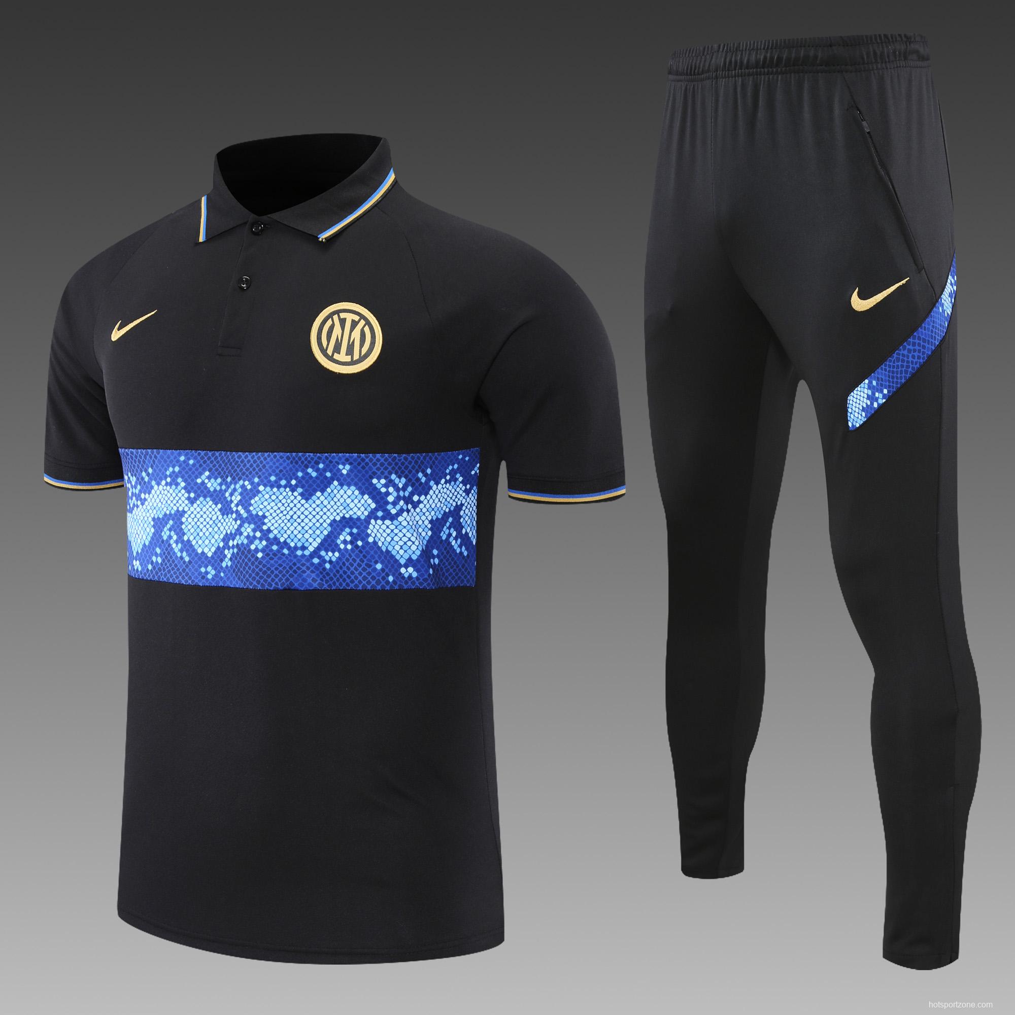 Inter Milan POLO kit black and blue pattern(not supported to be sold separately)