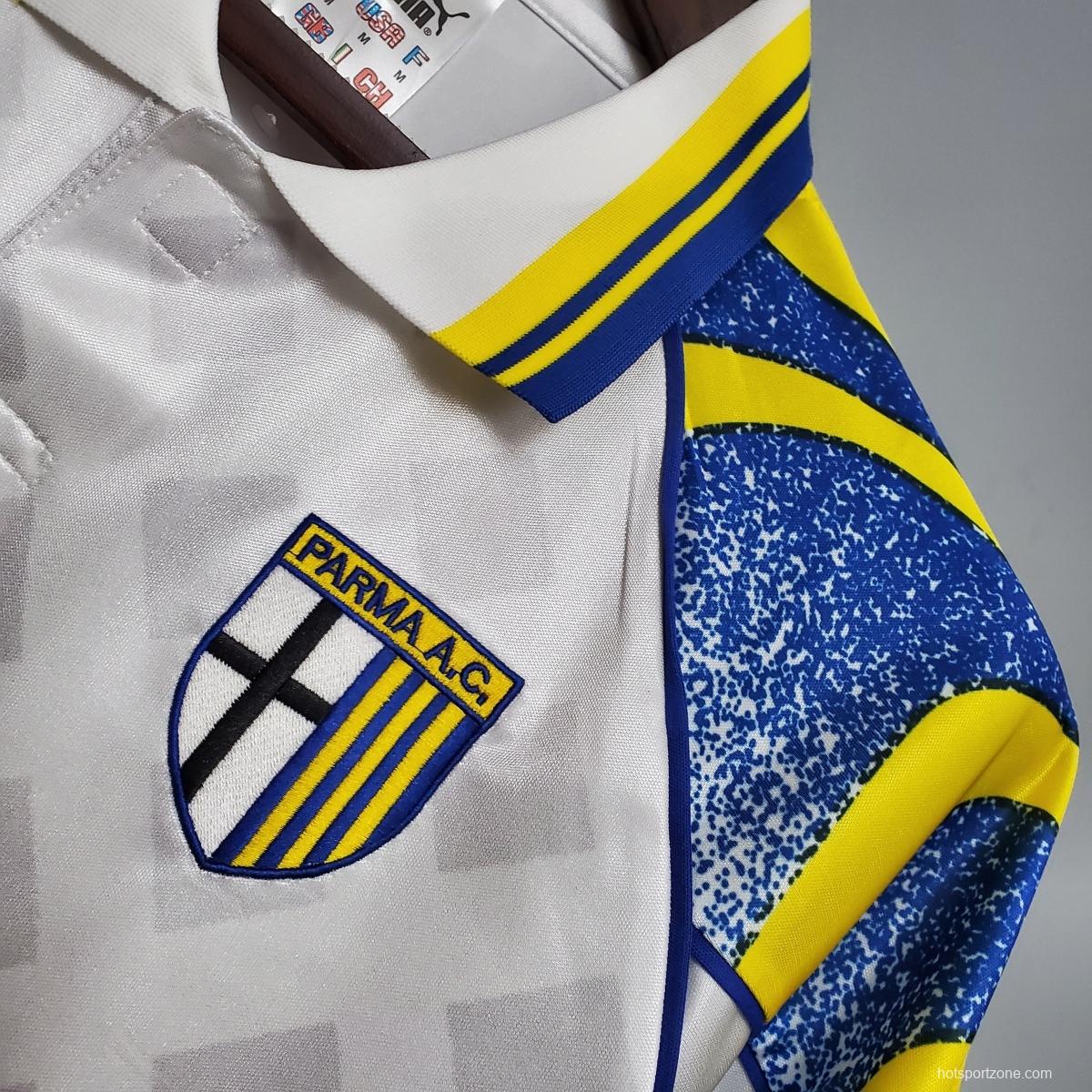 Retro Parma 95/97 White Soccer Jersey