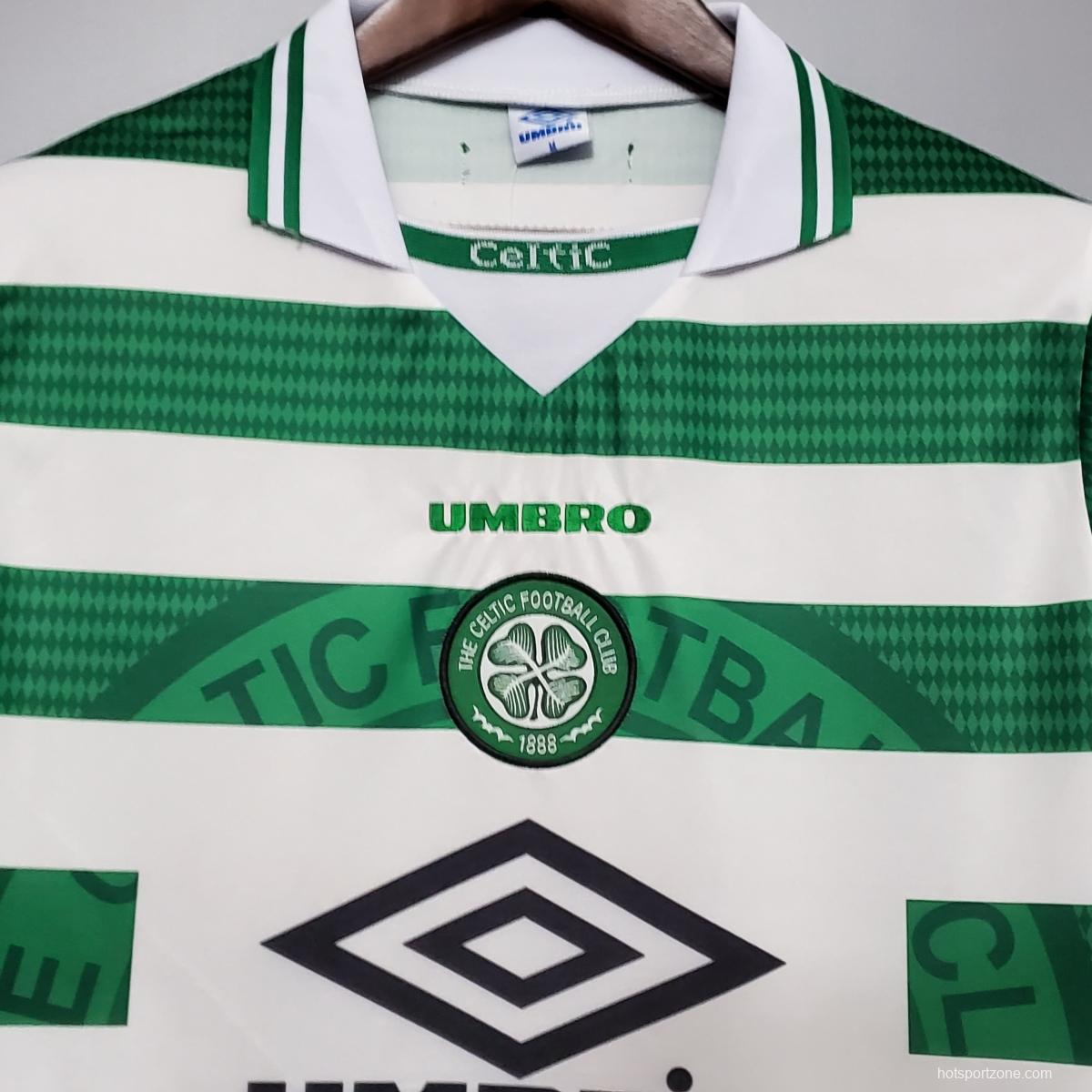 Retro 98/99 Celtic home Soccer Jersey
