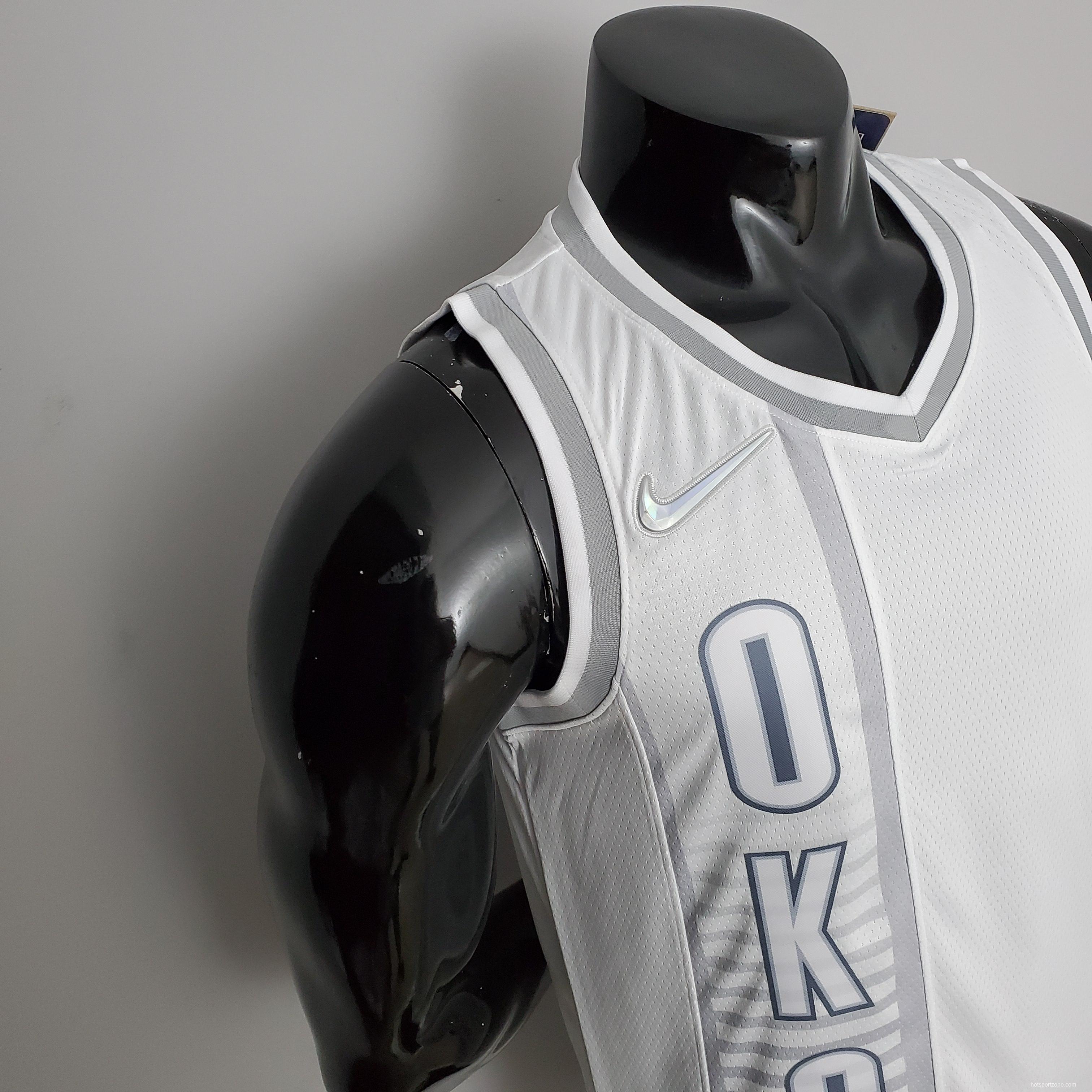 75th Anniversary Oklahoma City Thunder City GILGEOUS-ALEXANDER#2 Edition White NBA Jersey
