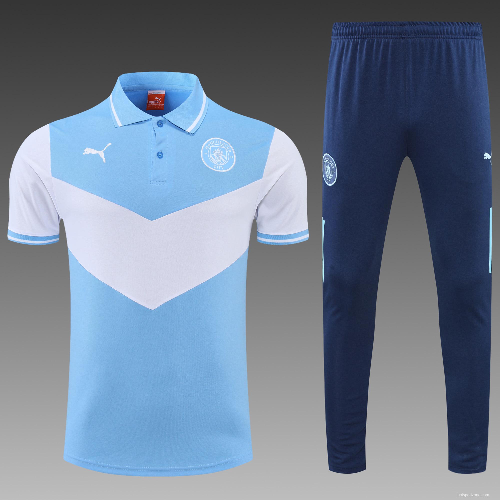 Manchester City POLO kit blue and white (not sold separately)