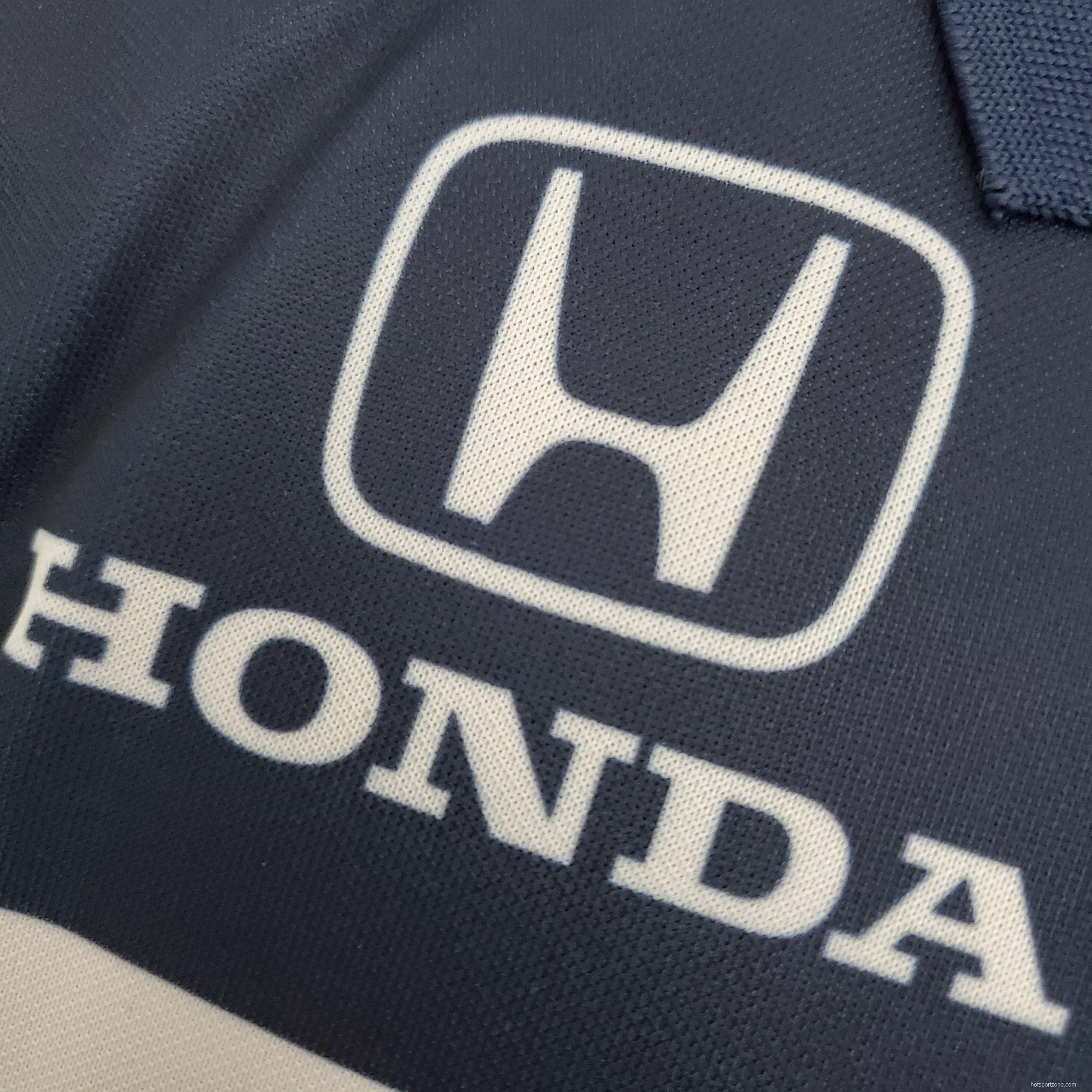 F1 Formula One Honda Blue White S-5XL