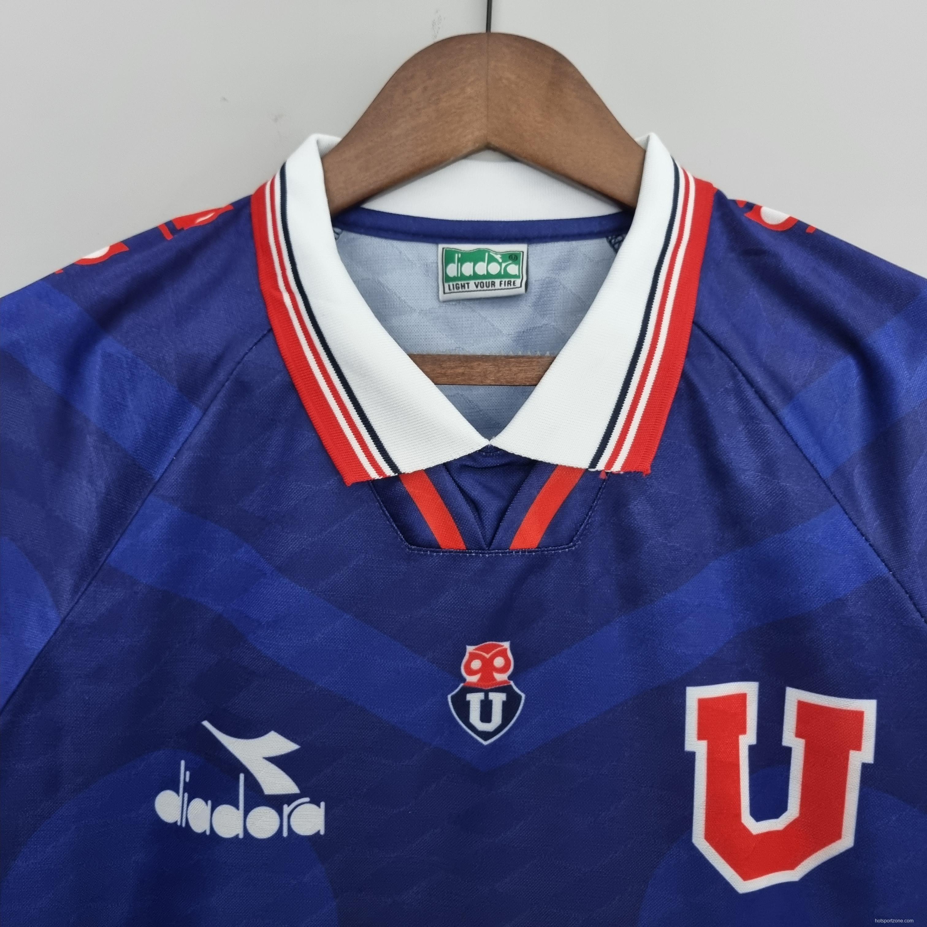 Retro Universidad de Chile1996 Home Soccer Jersey