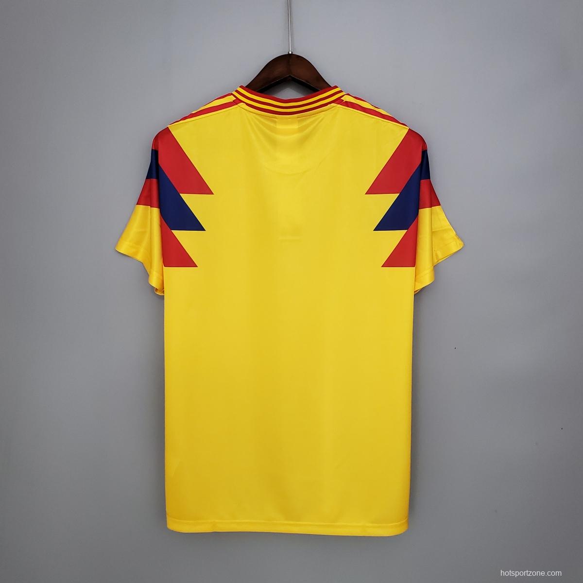 Retro Colombia 1990 home Soccer Jersey