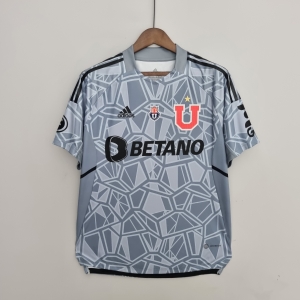 22/23 Universidad de Chile Goalkeeper Grey Soccer Jersey