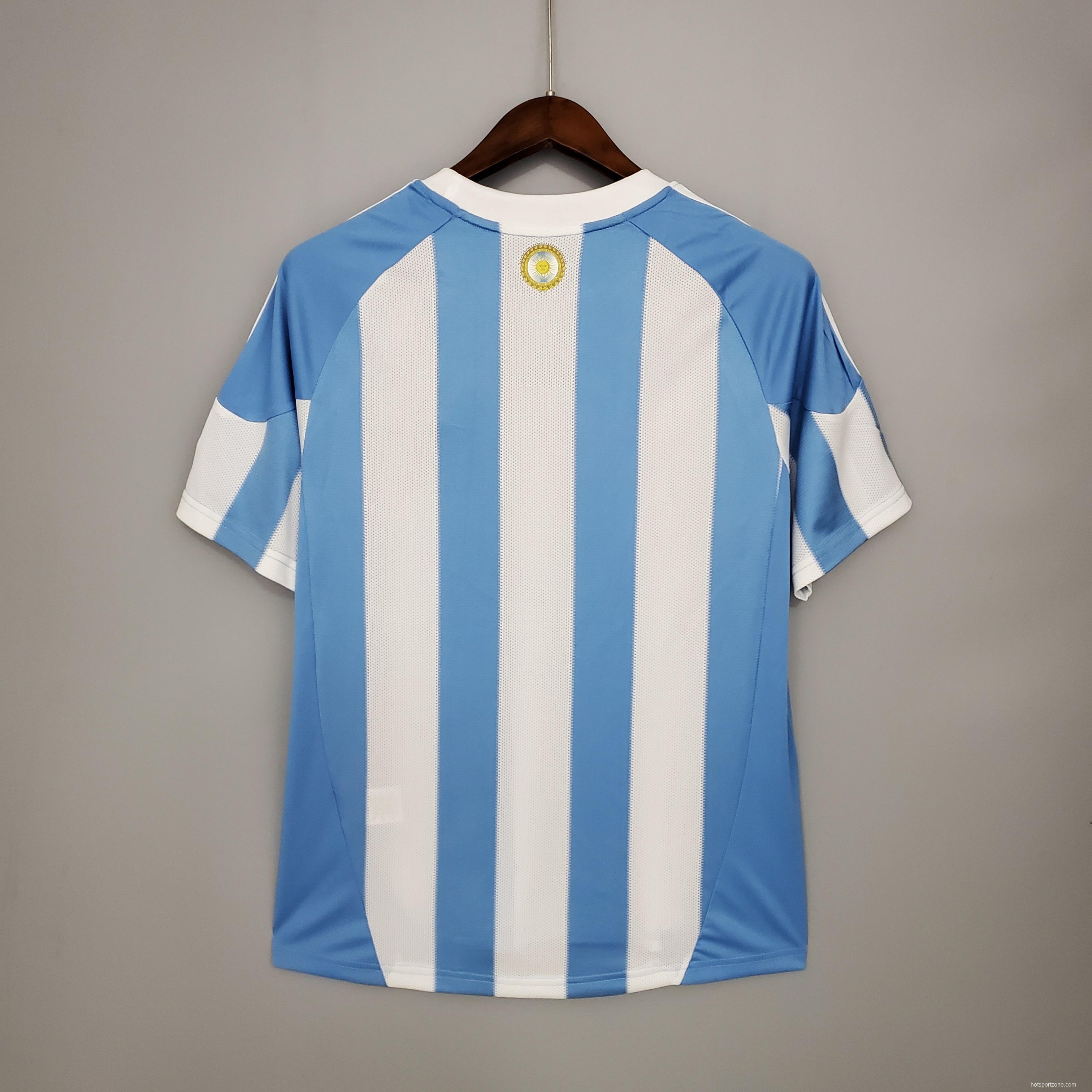 Retro 2010 Argentina home Soccer Jersey