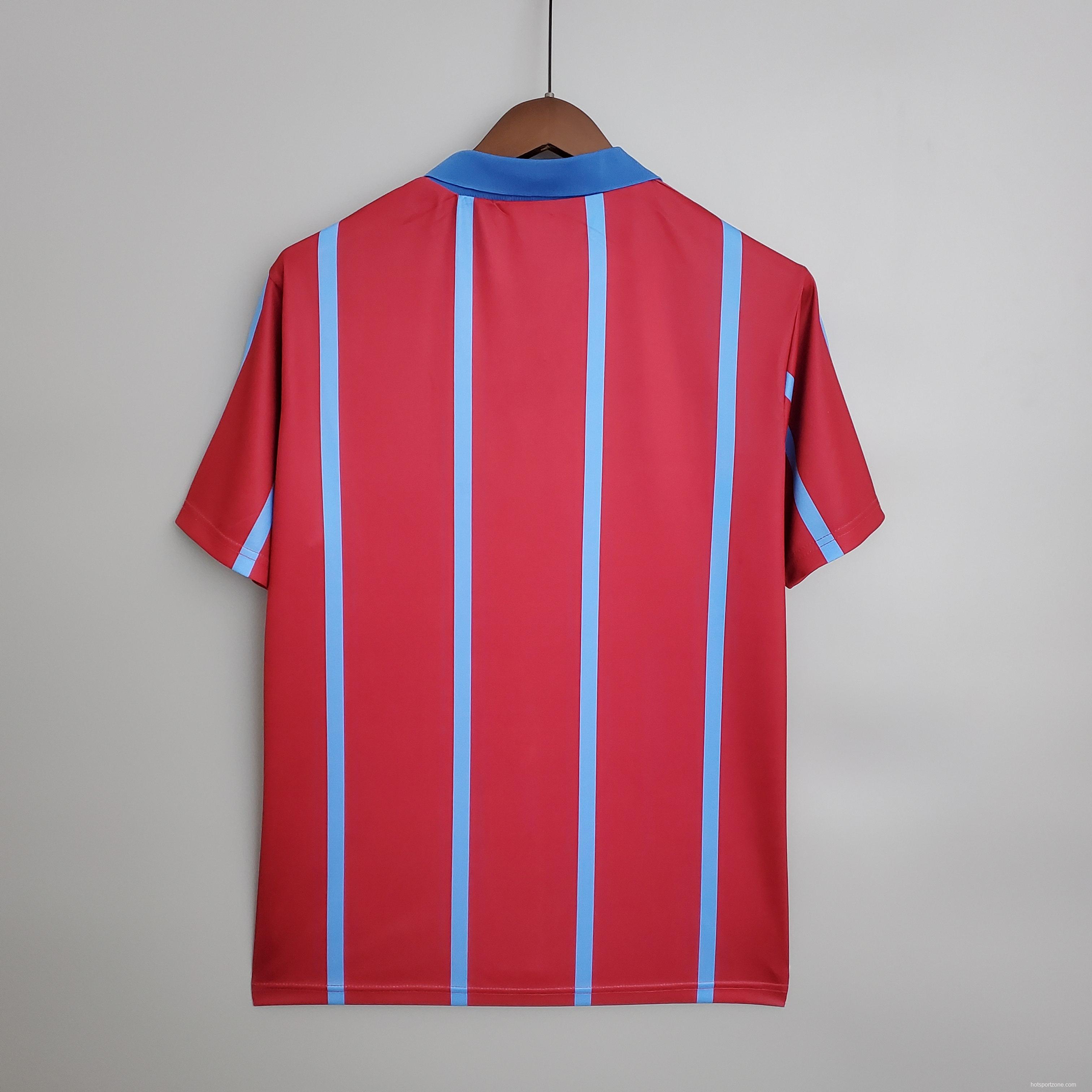 Retro 93/95 Aston Villa home Soccer Jersey