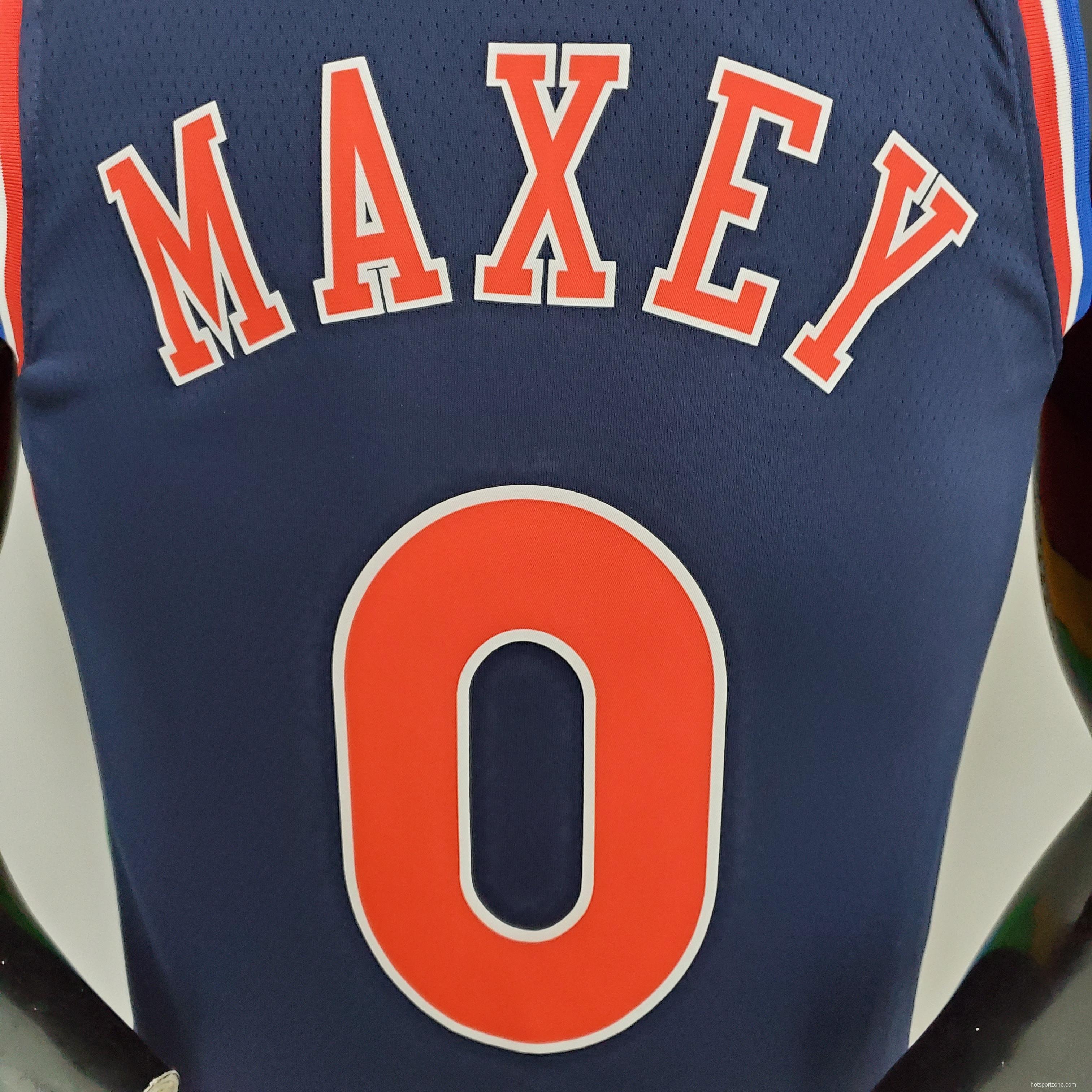2022 Philadelphia 76ers MAXEY#0 City Edition