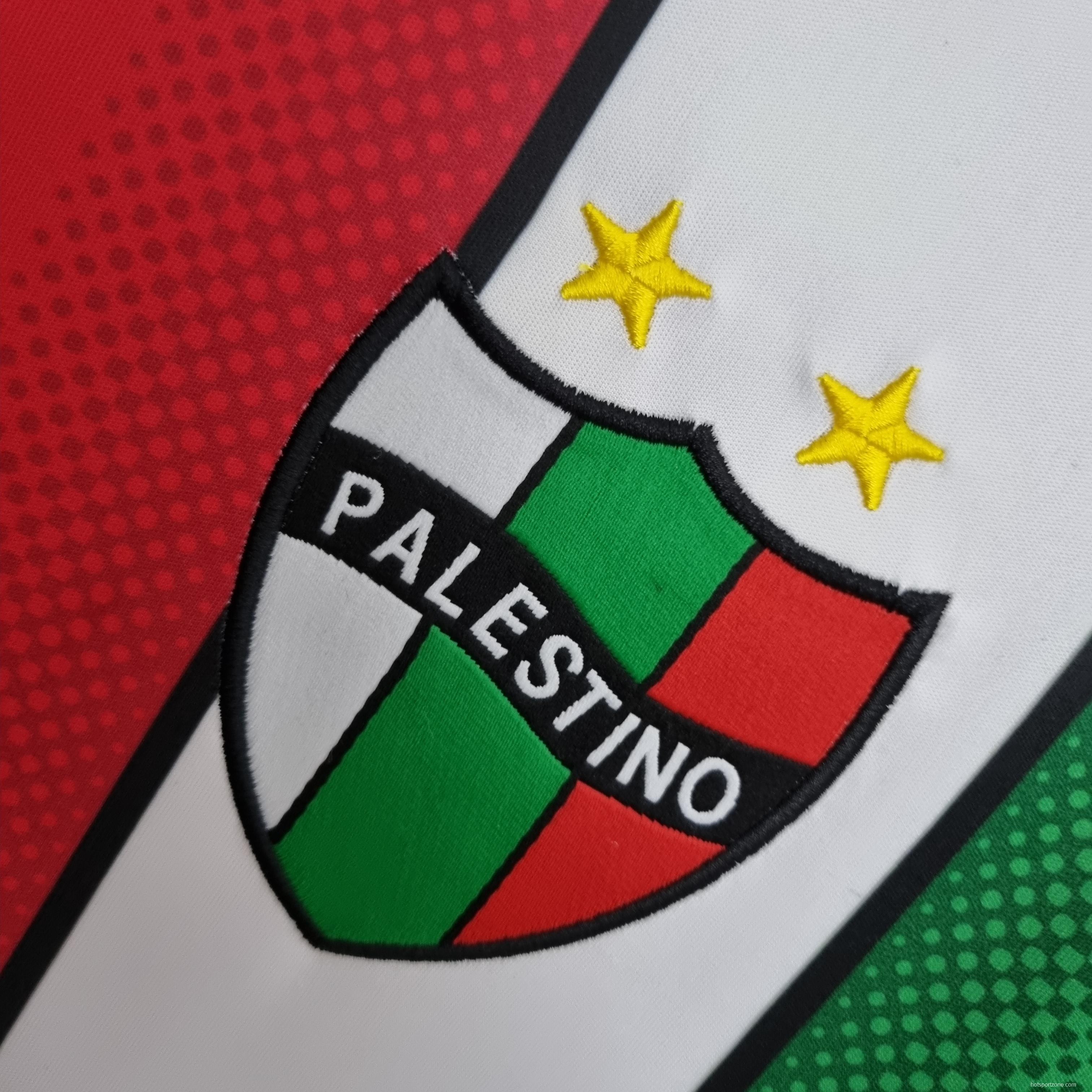 22/23 Deportivo Palestino Red White Green Soccer Jersey