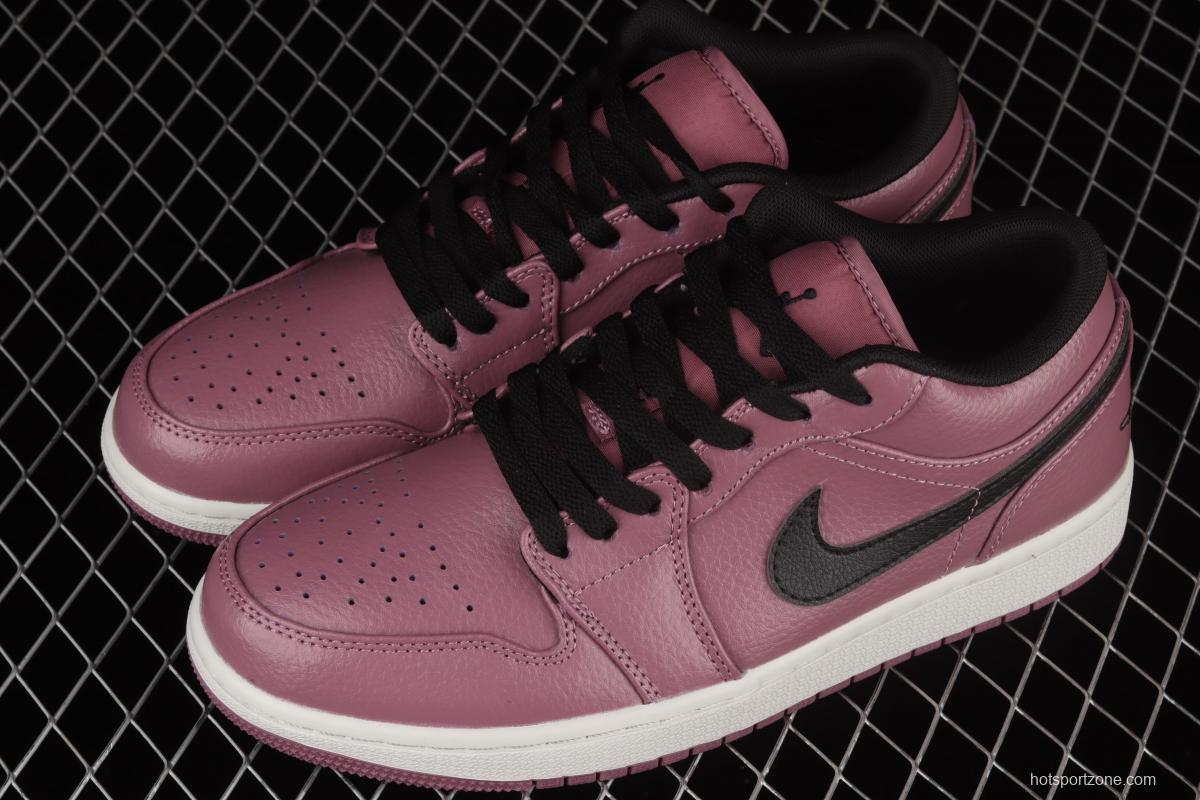 Air Jordan 1 Low Magenta magenta black low gang culture leisure sports board shoes DC7268-500