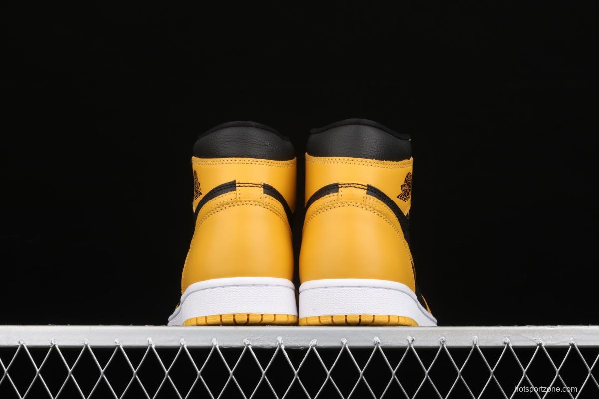 Air Jordan 1 High OG Pollen black and yellow 555088-701