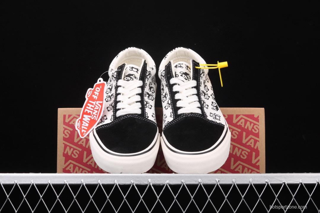 Vans Old Skool Vans Anaheim classic series giant panda low-top casual board shoes VNOA3023W33