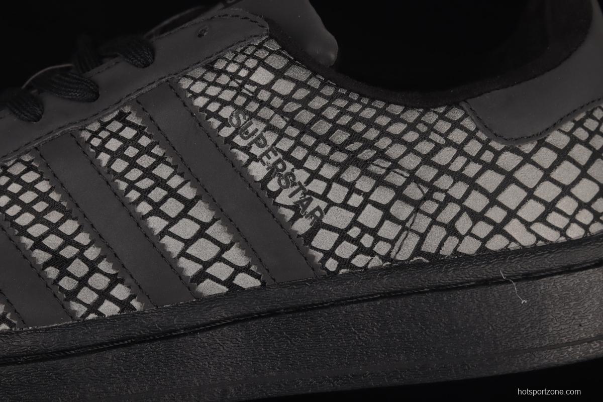 Adidas Originals Superstar FY6014 shell head 3M reflective leisure board shoes