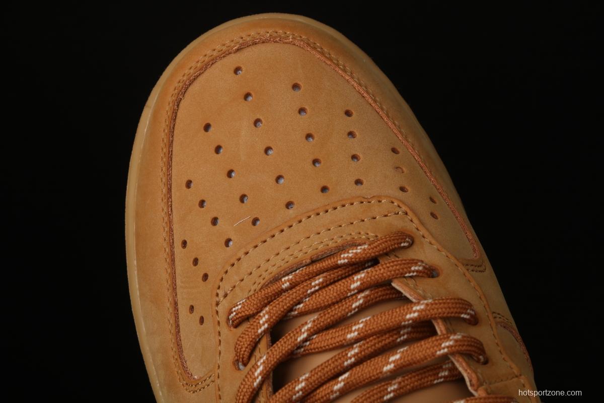 NIKE Air Force 1 High'07 2019 new wheat color high upper shoes CJ9178-200