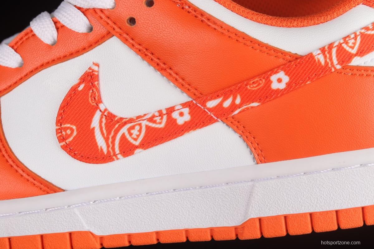 NIKE DUNK Low Cashew Blossom White Orange SB Buckle Breakbackboard Fashion Casual Sneakers DH4401-103