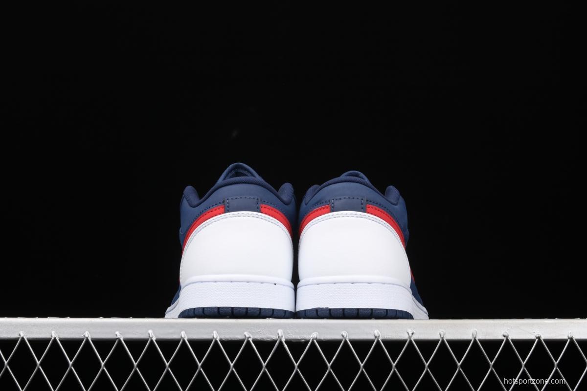 Air Jordan 1 Low Patriot Blue Red low Gang Culture Leisure Sports Board shoes CZ8454-400