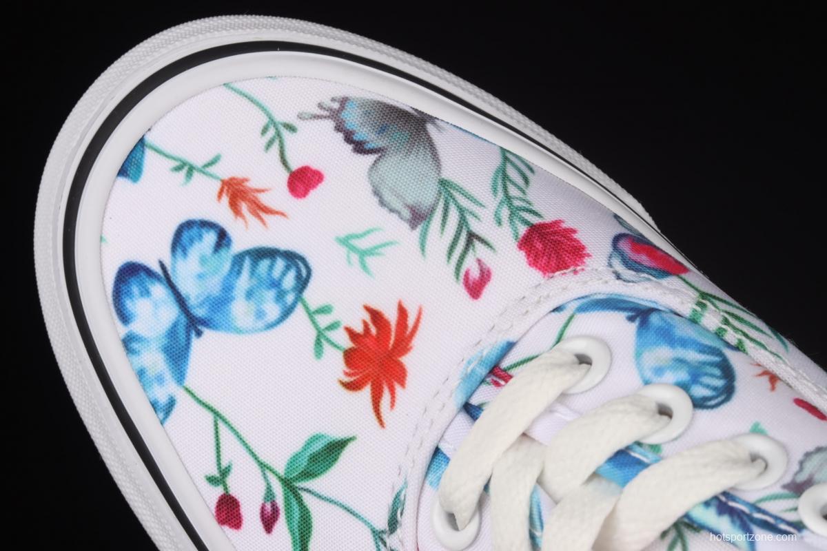Vans Authentic butterfly pattern drawing low-top casual board shoes VN0A5HZSUC0