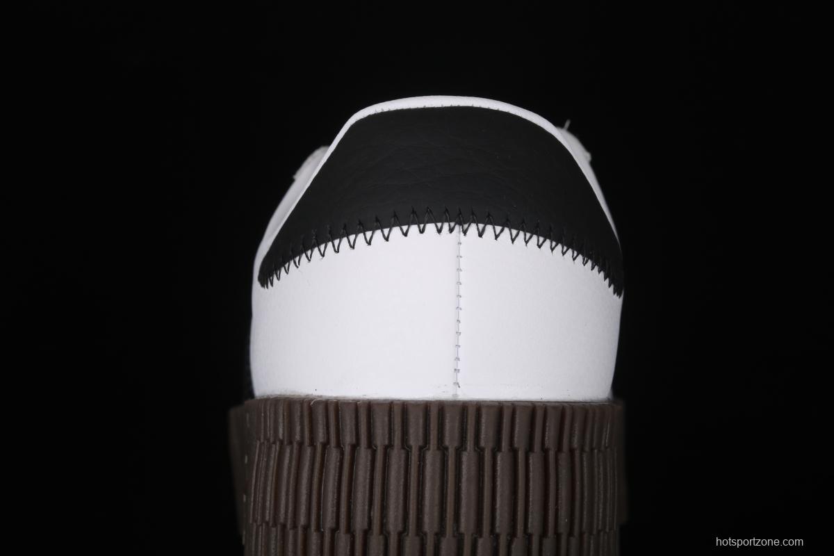 Adidas Sambarose AQ1134 clover retro black and white thick soles high board shoes