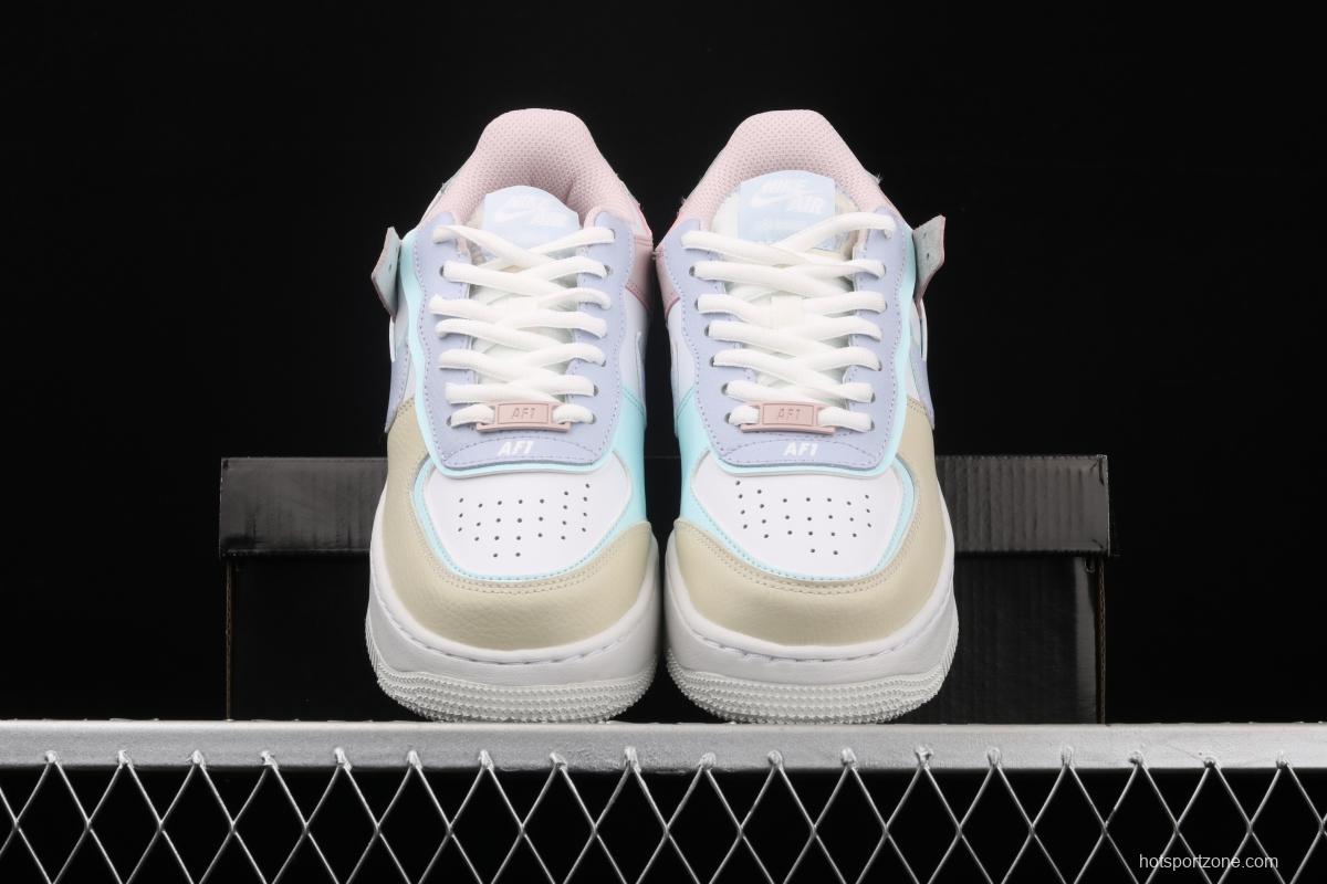 NIKE Air Force 1 ShAdidasow light weight heightened low-top 100-top board shoes CI0919-106