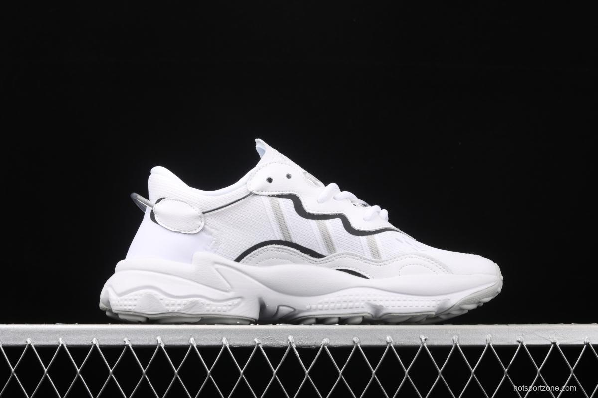 Adidas Originals Ozweego EF4287 Darth clover retro 3M reflective breathable running shoes