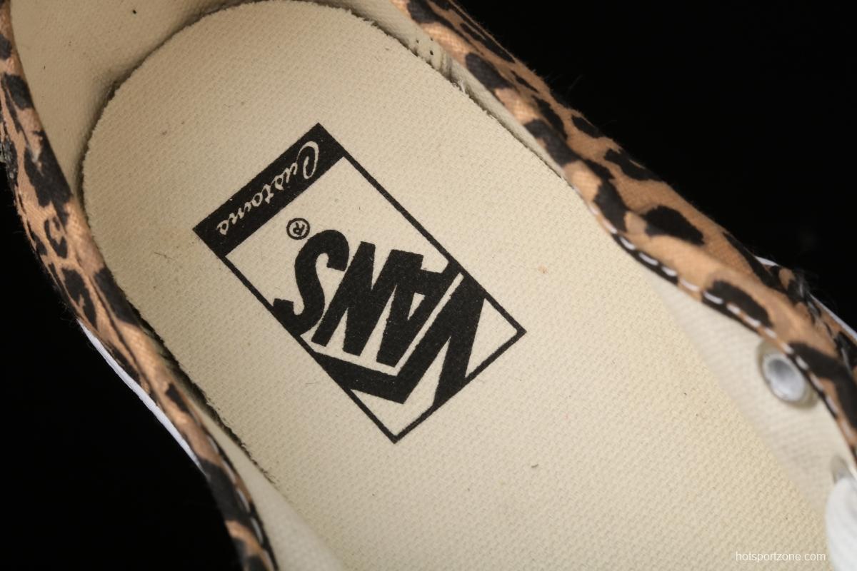 Vans Authentic 2021SS official website limited leopard print low-top casual board shoes VN0AODUNQQ