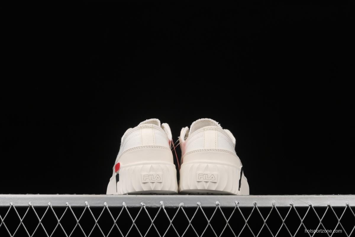 FILA 2021 new thick bottom biscuit small white shoes F12W124342FGA