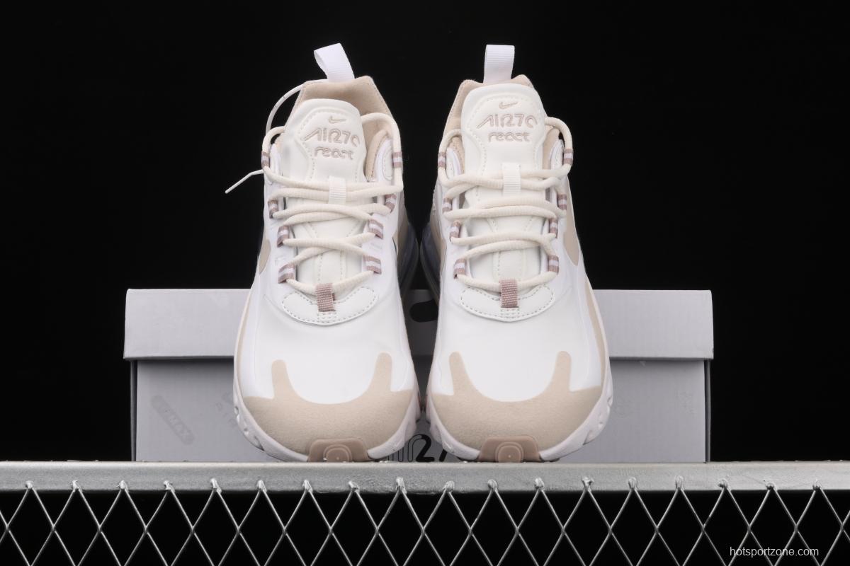 NIKE Air Max 270React new high-frequency mesh hollowing out function half-palm air cushion running shoes CJ0619-102