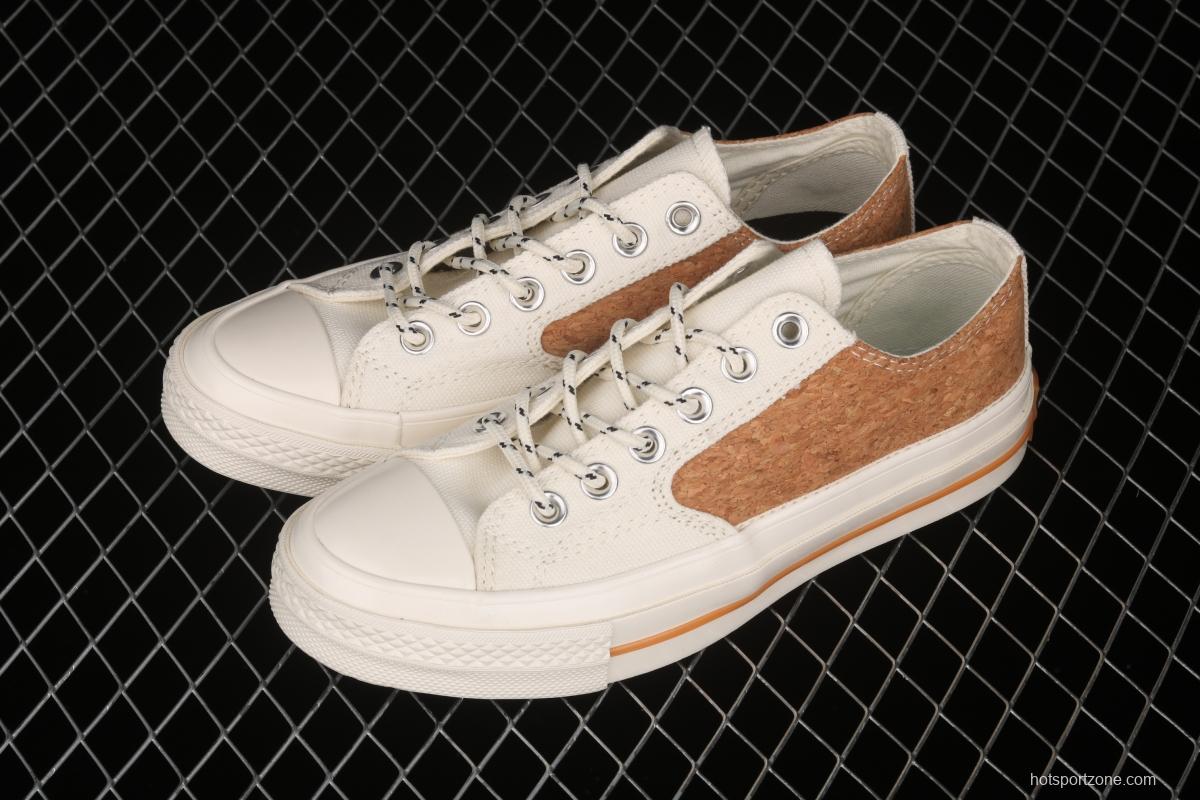 Converse 1970's Converse new cork color textile spliced low-top casual board shoes 170855C