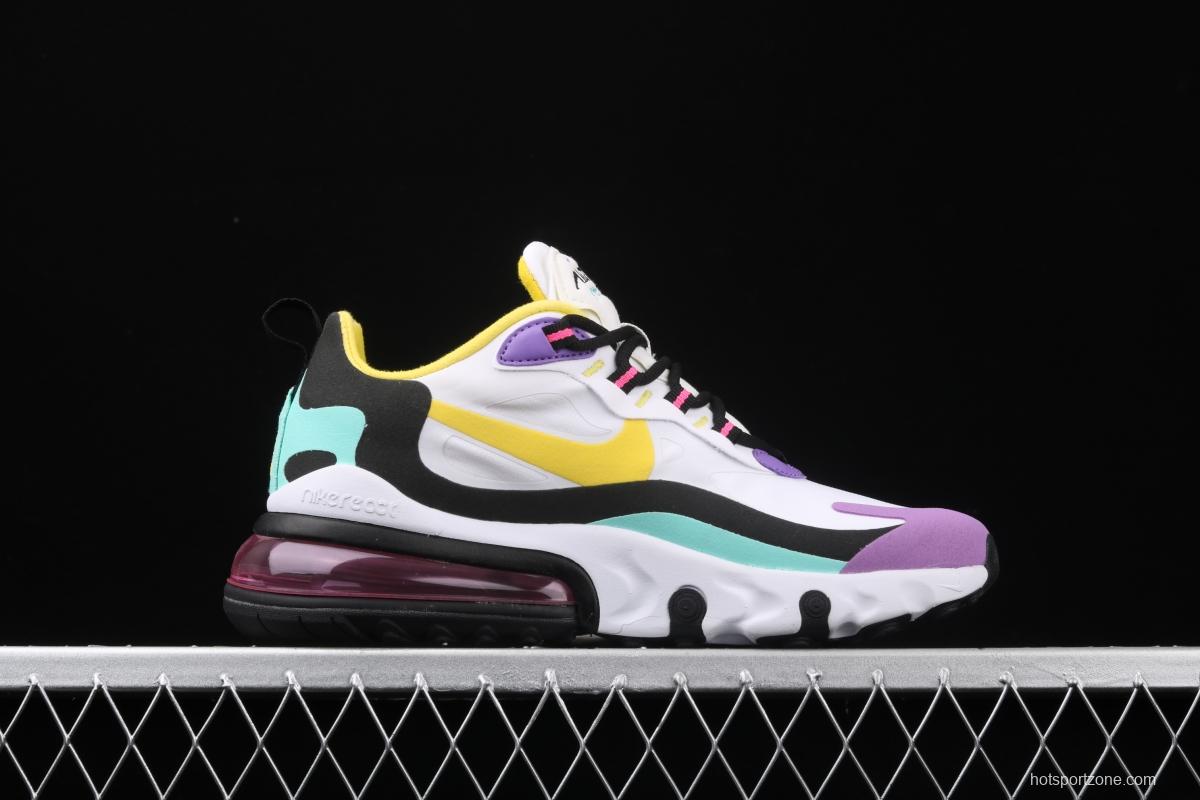 NIKE Air Max 270React new high-frequency mesh function half-palm air cushion cushioning running cloth shoes AT6174-101