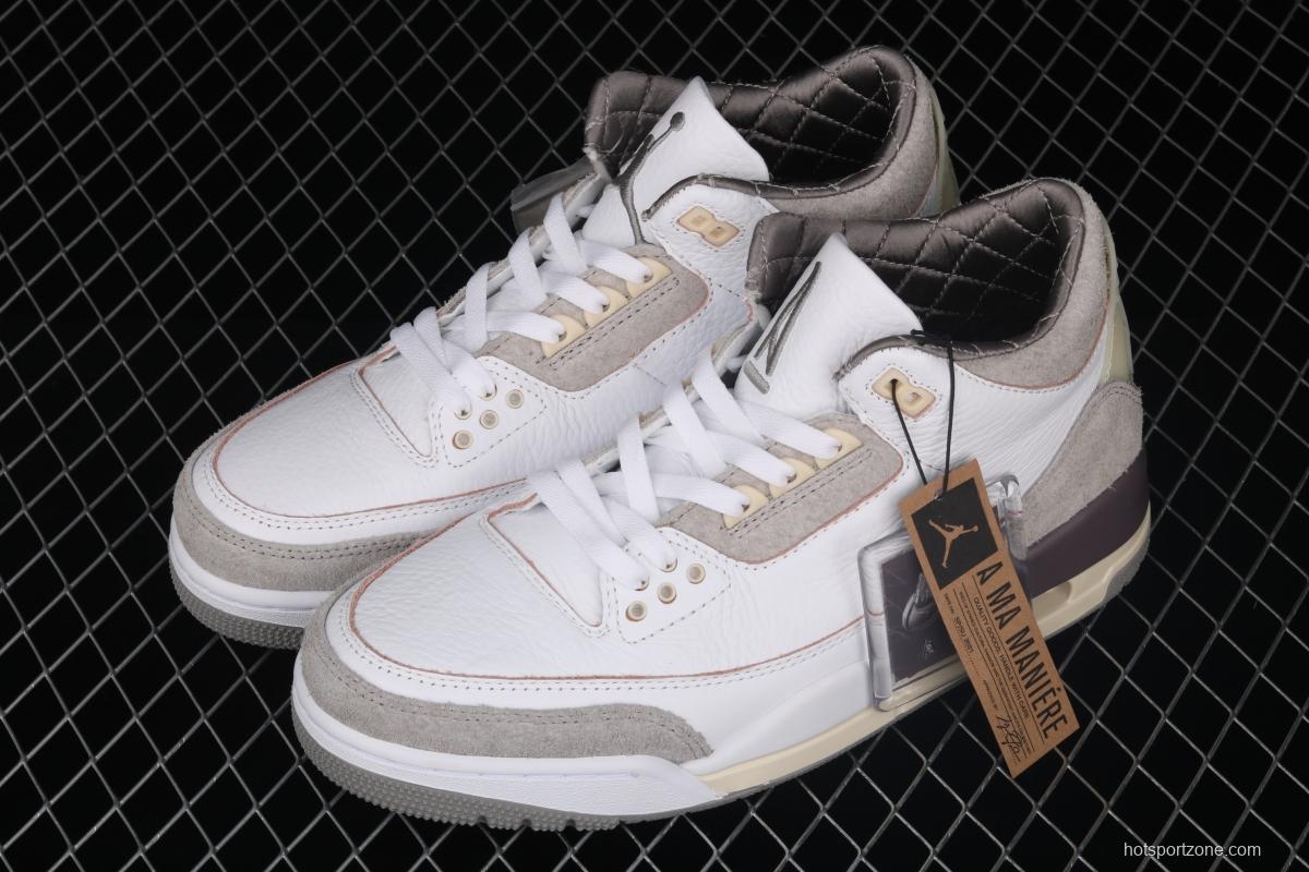 A Ma Mani é re x Air Jordan 3 AJ3 Joe 3 co-branded basketball shoes DH3434-110