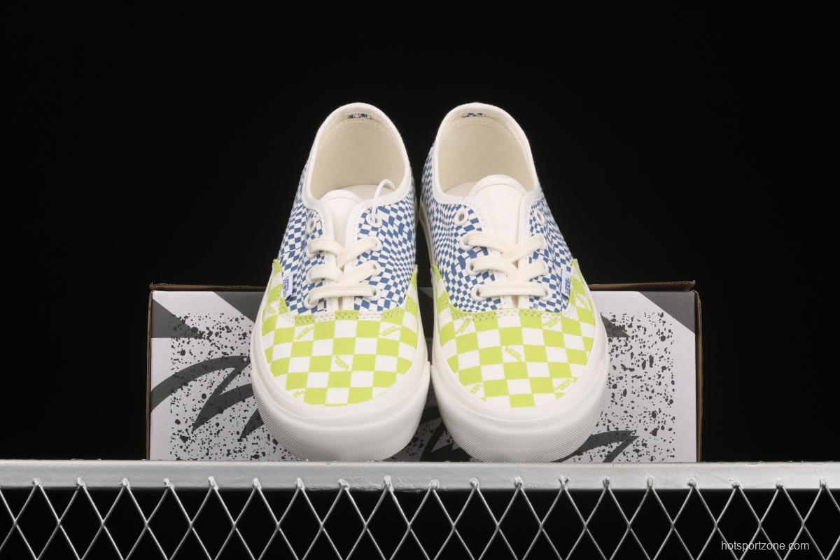 Vans Vault OG Authentic Lx high-end branch line impact color checkerboard retro low-side canvas skateboard shoes VN0A4BV91XQ1
