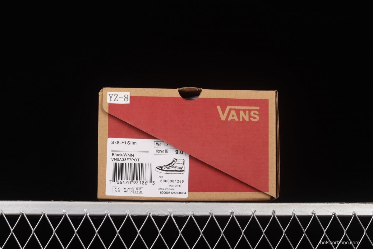 Vans Sk8-Hi Slim classic haze grey high top casual board shoes VN0A38F7POT