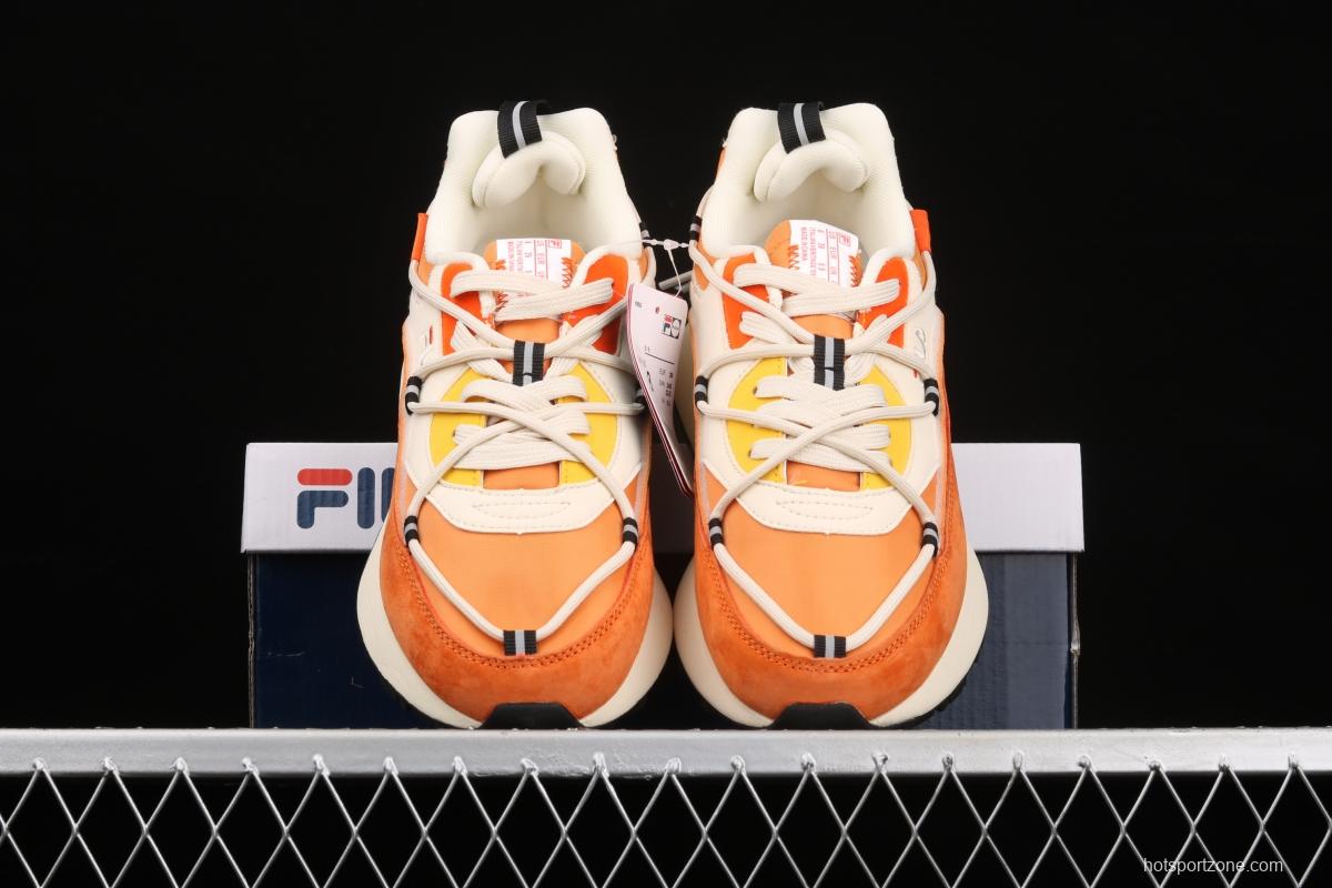 Fila Jogger spring and summer style orange soda hit color couple sports shoes T12W111108FGA