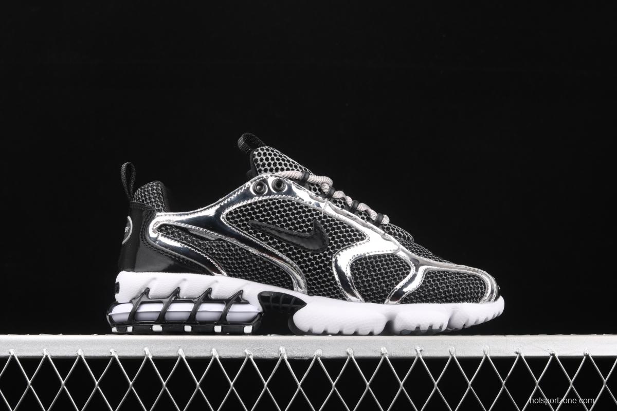 Stussy x NIKE Air Zoom Spiridon Caged 2 Spiri prison East cage 2 generation retro casual running shoes CU1854-001