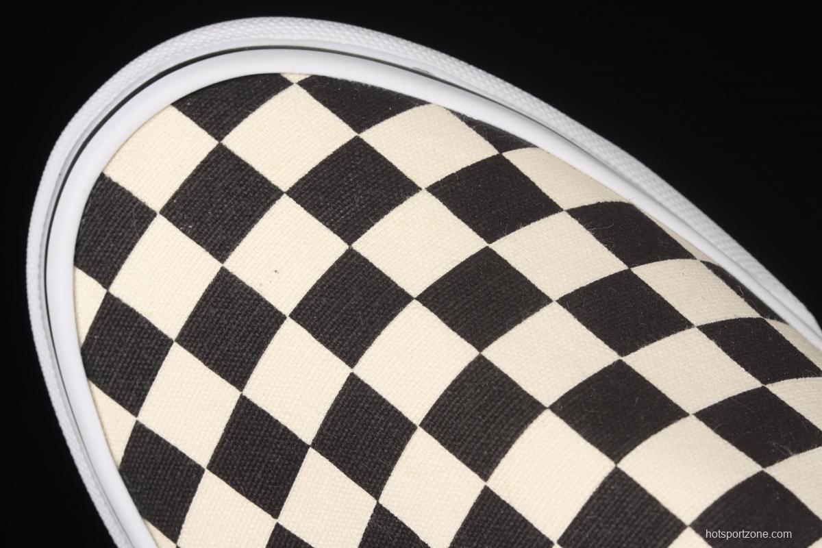 Vans Slip-On Platform classic lazyman black and white checkerboard thick soles shoes VN0A318EBWW