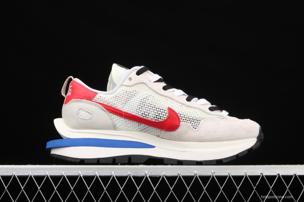 Sacai x NIKE VaporWaffle 3.0marathon deconstruction design avant-garde deformable three-layer bottom leisure jogging shoes CV1363-101