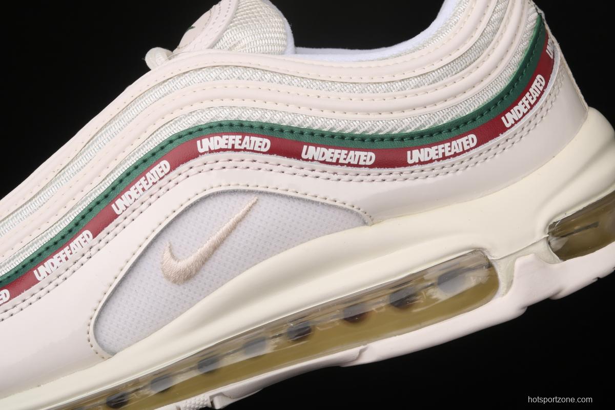 NIKE Air Max 97 Undefeated Co-signed White and Green bullet 986-100