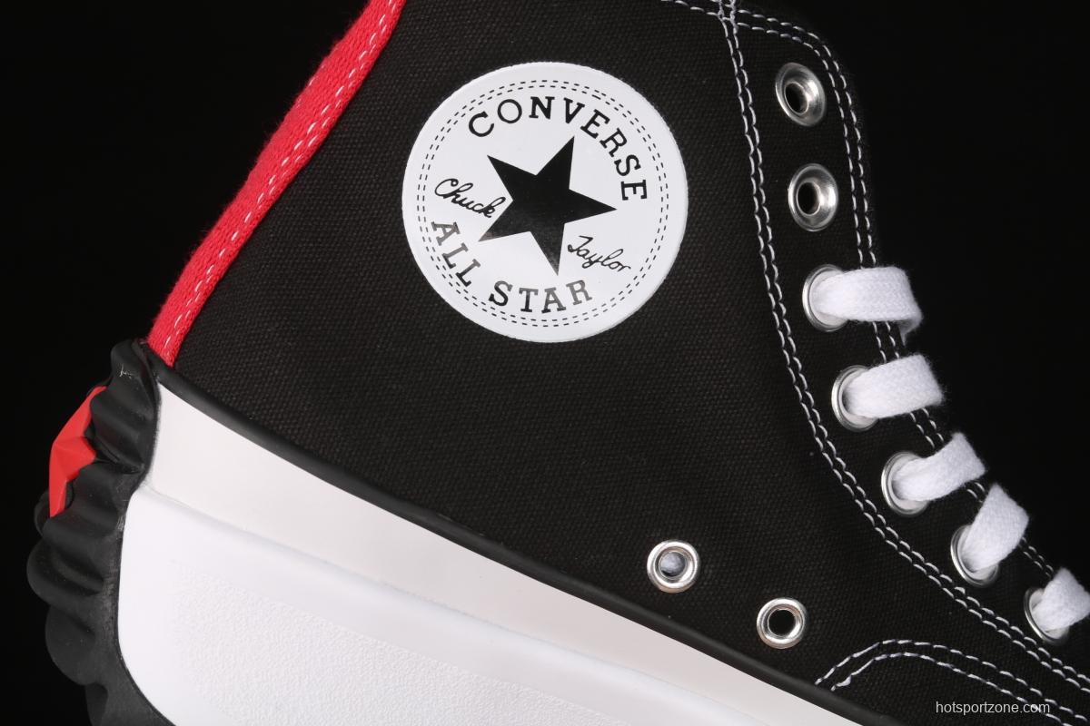 Converse x Keith Hatding Run Star Hike Muffin thick sole Artist Joint style High-top Leisure Board shoes 171859C