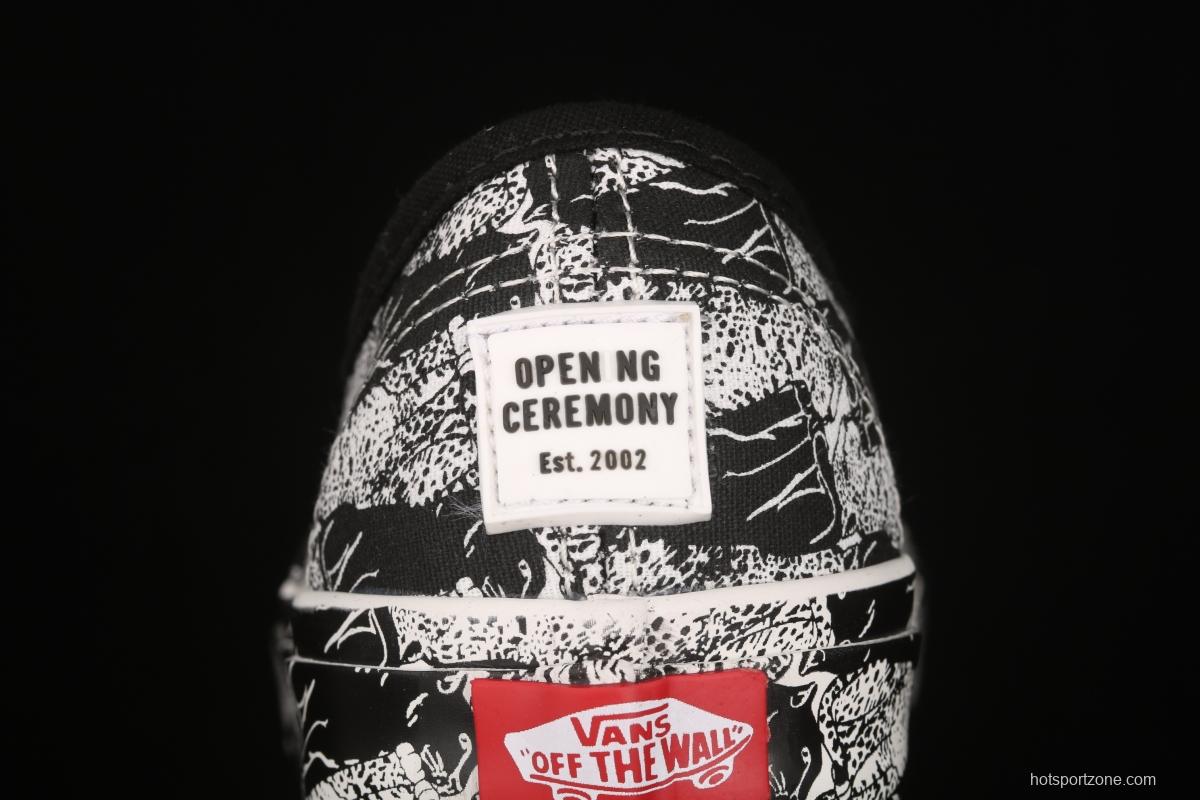 Opening Ceremony x Vans Authentic Shen Mengchen co-named Panther full printed low-top shoes VN0A348A43M