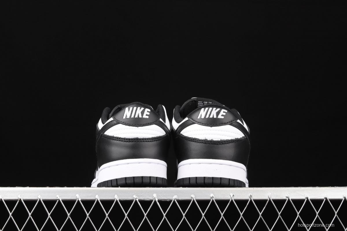 NIKE SB DUNK Low black and white panda head casual board shoes DD1391-100