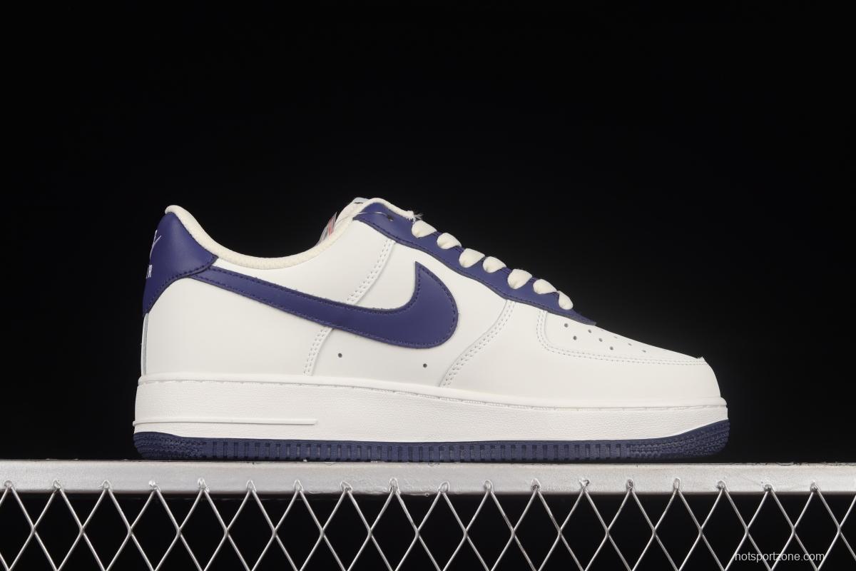 NIKE Air Force 1'07 Low beige stitching low-top casual sneakers AL2236-106