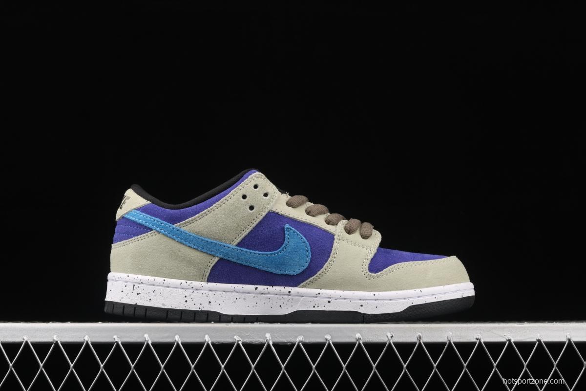 NIKE SB DUNK Low Prm khaki blue SB rebound fashion casual board shoes BQ6817-301