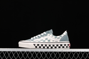 Vans Style 36 SF light blue checkerboard low-top casual board shoes VN0A3MVLY6H