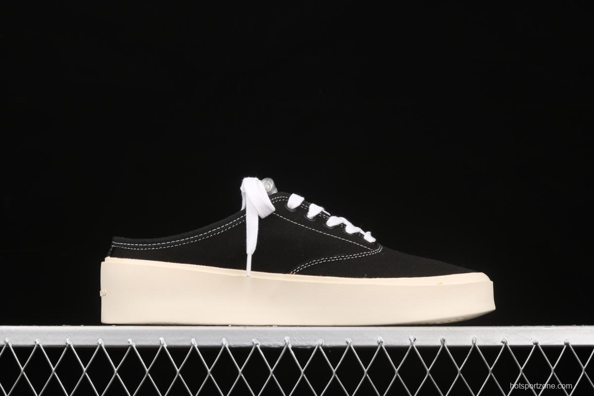 Fear Of God breathable canvas trend leisure half drag black and white color matching