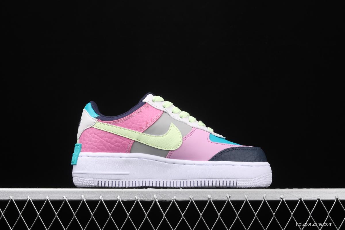 NIKE Air Force 1 ShAdidasow light weight heightened low-top 100-board shoes CK3172-001