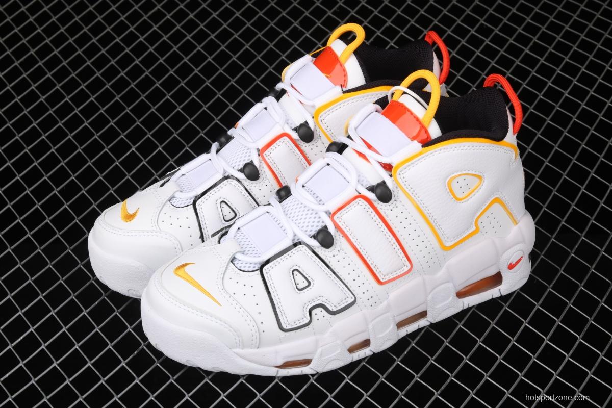 NIKE Air More Uptempo 96 QS Pippen Primary Series Classic High Street Leisure Sports Culture Basketball shoes DD9223-100