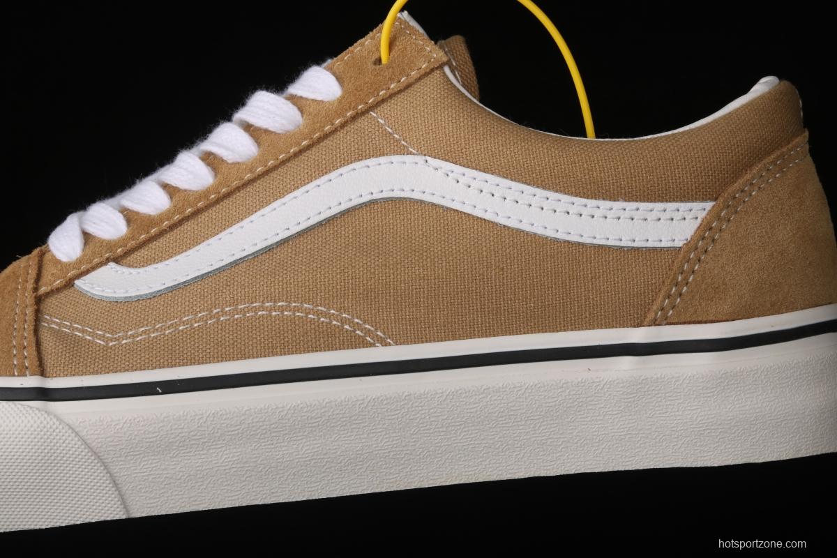Vans Style 36 Milk Brown low upper board shoes sports board shoes VN0A38G17ZF