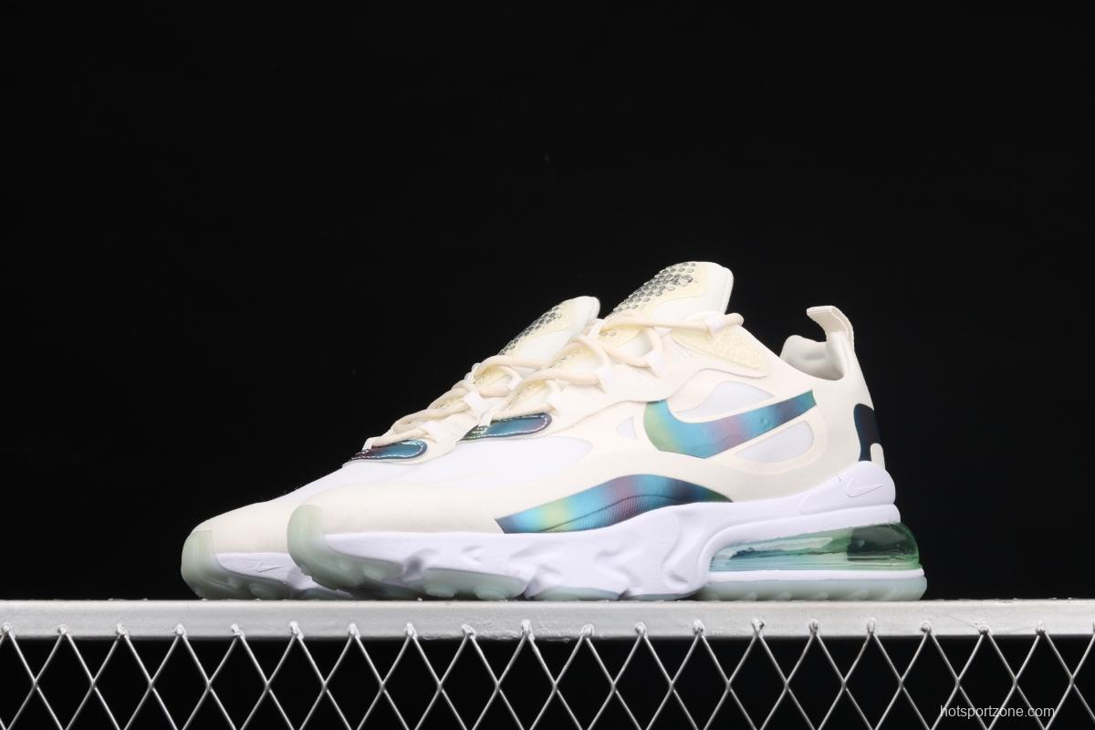 NIKE Air Max 270React new high-frequency mesh hollowing out function half-palm air cushion running shoes CT5064-100