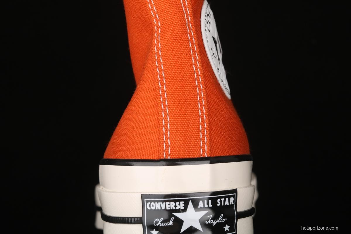 Converse Chuck 70s spring new color bonfire orange matching high-top casual board shoes 171475C