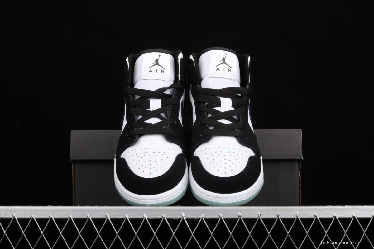 Air Jordan 1 Mid black and white luminous star helps BQ6931-103